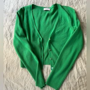 Aritizia babaton green cardigan
